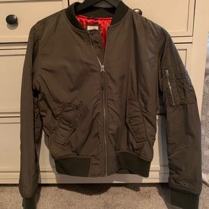 Gap Army Green Bomber Jacket